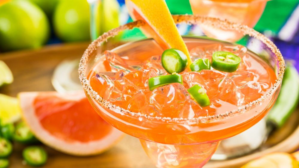 Spicy Grapefruit Jalapeno Margarita